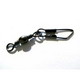 50 Size 6 Black American Snap Swivels Suitable for Carp, Pike an - Click Image to Close